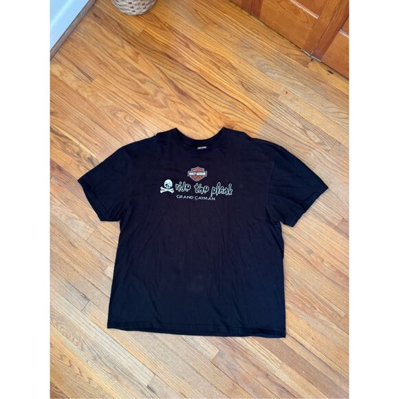 2005 Harley Davidson Biker Grand Cayman Graphic Tee Size 3XL - Picture 1 of 7